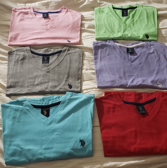 US Polo Assn. Collar shirts and Vneck Tshirts. - Picture 2 of 5